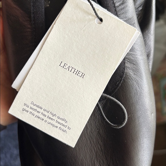 Mango Real Leather Ballet Flat 🖤 NWOT - Picture 7 of 8